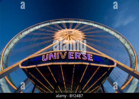 Riesenrad, Winter Wonderland, Cardiff Stockfoto