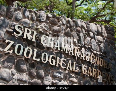 Der Sri Chamarajendra Zoo in Mysore in Indien Stockfoto