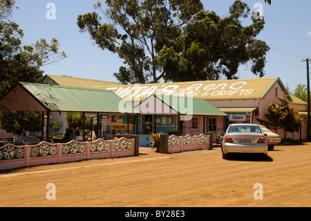 Alten Bahnhof Liebling einer afrikanischen Stadt in der Nähe der Westküste nördlich von Kapstadt Südafrika Evita Se Perron Zentrum Stockfoto