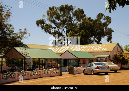 Alten Bahnhof Liebling einer afrikanischen Stadt in der Nähe der Westküste nördlich von Kapstadt Südafrika Evita Se Perron Zentrum Stockfoto