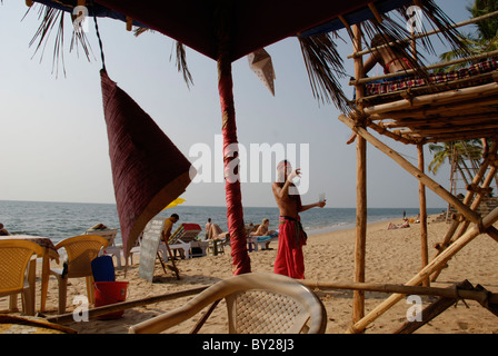 Strand-Szene in Goa, Indien Stockfoto