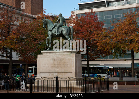 Foto von Lady Godiva Statue in Broadgate, Coventry Stockfoto