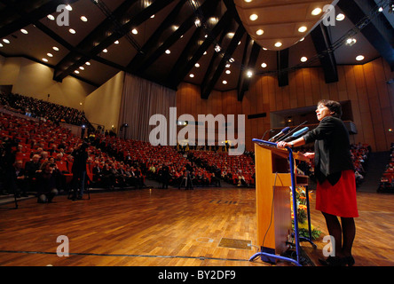 Prof. Dr. Margot Kaessmann während die Antrittsvorlesung von ihrer Gastprofessur an der Ruhr-Universität Bochum, Deutschland Stockfoto