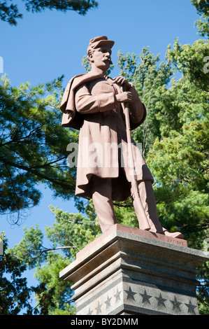 Kriegerdenkmal in Saratoga Springs, New York State, USA Stockfoto