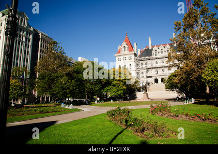 State House in Albany, das State Capitol von New York in den USA Stockfoto