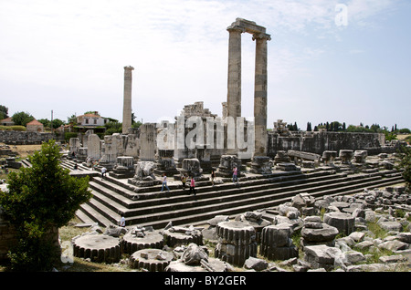 HISTORISCHE Ruinen der Tempel des APOLLO DIDIUM Türkei DIDIUM Türkei DIDIUM Türkei 22. Mai 2010 Stockfoto