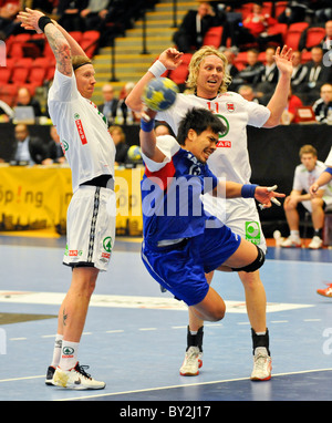 Welt Meisterschaft Handball 2011 in Schweden - Norwegen Vs Japan-Jun Mori Noten für Japan Stockfoto