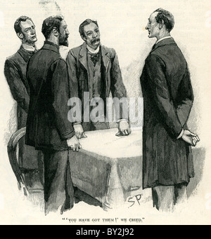 Sherlock Holmes; '' Sie haben sie! "Wir weinten."; Juli bis Dezember 1893 Stockfoto