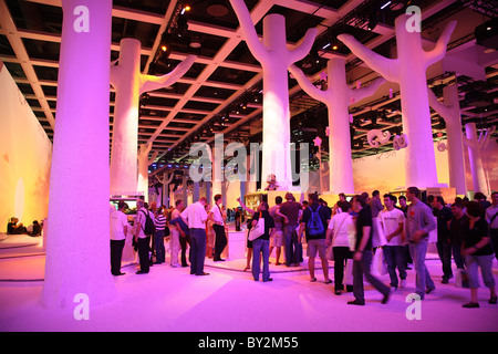 Der Messestand von Sony auf der IFA 2008, Berlin, Deutschland Stockfoto