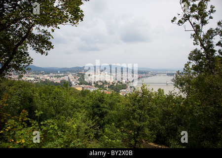 Spektakuläre Aussicht auf die alte Stadt Budapest Stockfoto