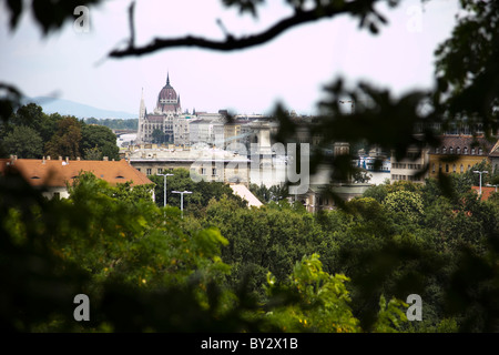 Spektakuläre Aussicht auf die alte Stadt Budapest Stockfoto