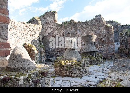 Töpferöfen in Pompeji, Ruinen die Antike in der Nähe von Neapel, Italien Stockfoto