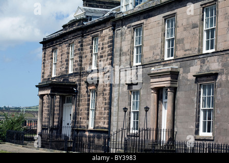 Wellington Terrasse Berwick-upon-Tweed Northumberland England Stockfoto