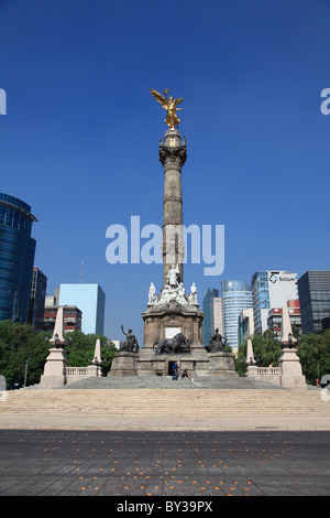 Independence Monument, Angel Statue, Paseo De La Reforma, Mexico City, Mexiko Stockfoto