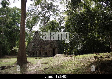 Bibliothek, Preah Khan Tempel, Angkor archäologischer Park, Siem Reap, Kambodscha Stockfoto