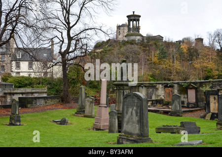 Alten Calton Gräberfeld, Edinburgh, Schottland Stockfoto