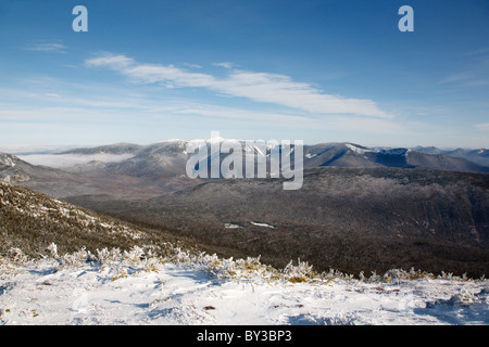 Pemigewasset Wildnis von Franconia Ridge Trail in den Wintermonaten in den White Mountains, New Hampshire, USA Stockfoto