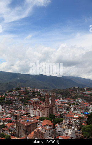 Kirche Santa Prisca, Taxco, Bundesstaat Guerrero, Mexiko, Nordamerika Stockfoto