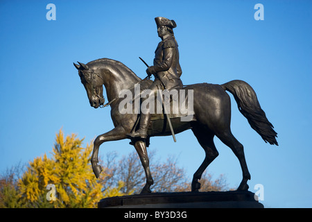 USA, Massachusetts, Boston, George Washington-Statue im Stadtpark Stockfoto