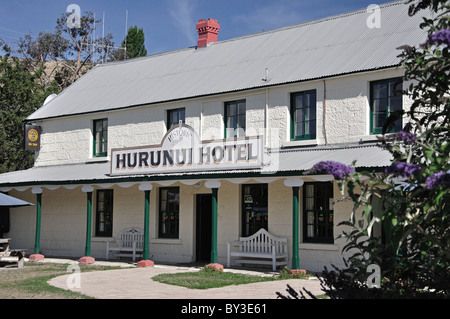 Historische Hurunui Hotel, Karaka Road, Hurunui, North Canterbury, Region Canterbury, Südinsel, Neuseeland Stockfoto