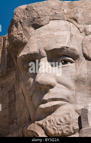 USA, South Dakota, Abraham Lincoln am Mount Rushmore National Monument Stockfoto