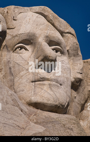 USA, South Dakota, Thomas Jefferson am Mount Rushmore National Monument Stockfoto