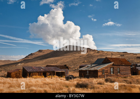 USA, California, Bodie, alten Bauernhof in Ebenen Stockfoto