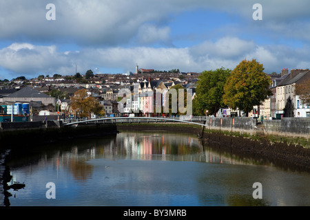 Der Millennium Bridge, River Lee, Stadt Cork, Irland Stockfoto