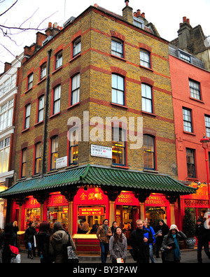 Goldene Pagode Restaurant in China Town, london Stockfoto