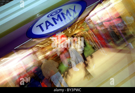 Tammy Girl Shop in St. Davids Shopping Centre, Cardiff. Stockfoto