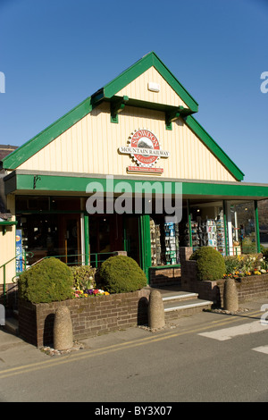 Snowdon Mountain Railway Station in Llanberis Stockfoto