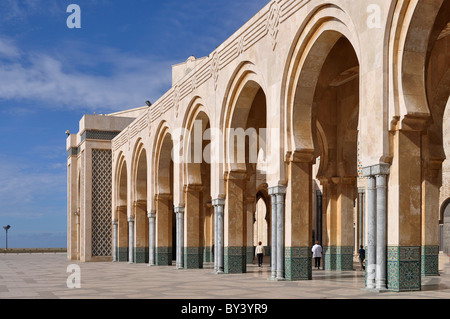 Casablanca Buchforst, Moschee in der Innenstadt, Hassan II.-Moschee, Casablanca Stadtzentrum, Moschee in der Stadt Stockfoto