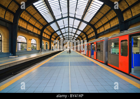 Athen Metro Station Gebäudeinneren in Griechenland Stockfoto