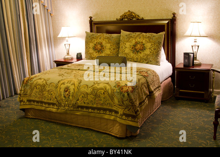 Zimmer im Hilton Palmer House Hotel in Chicago Stockfoto