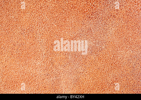 Bildstruktur aus braunem Leder. Stockfoto