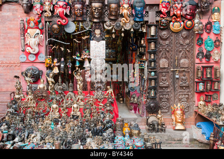 Souvenirs zum Verkauf auf dem Durbar Square in Kathmandu, Nepal Stockfoto