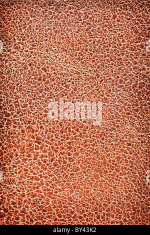 Bildstruktur aus braunem Leder. Stockfoto