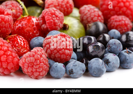 verschiedene Arten von Beeren Stockfoto