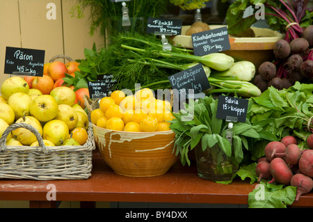 Im freien Markt in Stockholm, Schweden Stockfoto