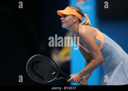 Maria Sharapova bei den Australian Open Tennis, Melbourne, Australien am Montag, 17. Januar 2011. Stockfoto