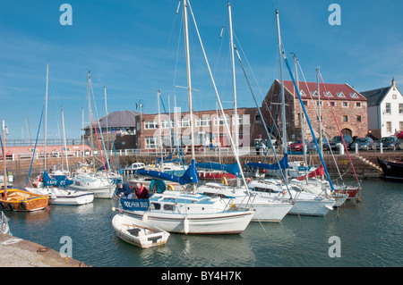 Boote & Yachten North Berwick Hafen East Lothian-Schottland Stockfoto