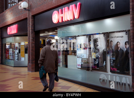 Zweig der HMV Datensatz speichert, London Stockfoto