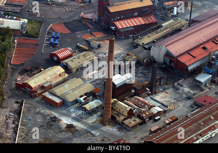 Luftaufnahme des IMI James Brücke Kupfer arbeitet in Darlaston Straße Walsall 2003 Stockfoto