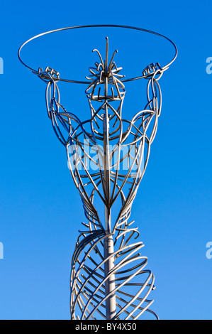 "Hoffnungsträger" Skulptur im öffentlichen Raum, Laganside, Belfast Stockfoto