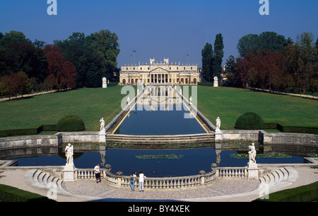 Villa Pisani (Villa Nazionale di Stra) erbaut 1736-1756 Francesco Maria Preti, Stra, Venetien, Italien Stockfoto