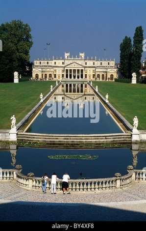 Villa Pisani (Villa Nazionale di Stra) erbaut 1736-1756 Francesco Maria Preti, Stra, Venetien, Italien Stockfoto