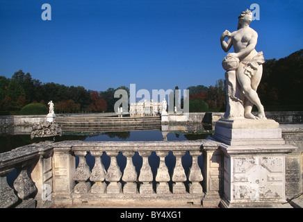 Villa Pisani (Villa Nazionale di Stra) erbaut 1736-1756 Francesco Maria Preti, Stra, Venetien, Italien Stockfoto