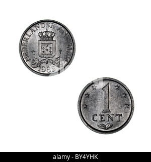 Niederländische Antillen-Münze Stockfoto
