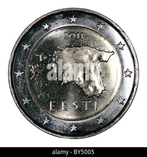 Estland-estnische Euro 2011 Münze Geld Stockfoto