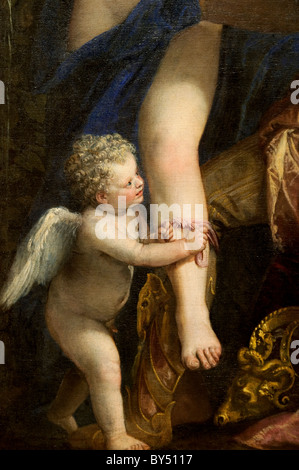 Detail: Mars und Venus vereint durch Liebe, 1570s, von Paolo Veronese Paolo Caliari Stockfoto